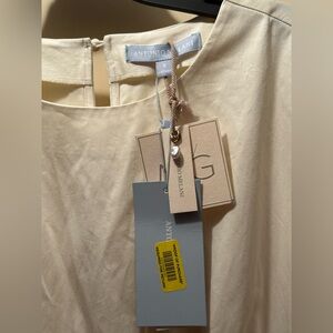 ANTONIO MELANI Cream Ivory Blouse with Tag Detail
